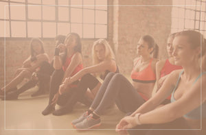 womens wearing activewear clothing banner