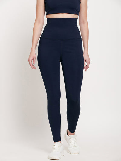 Belly Compression Navy Blue Legging -Dry Antimicrobial