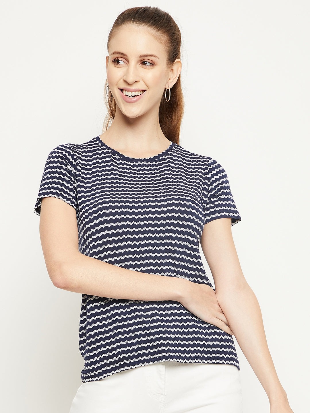 Black Stripe Wave Shirt