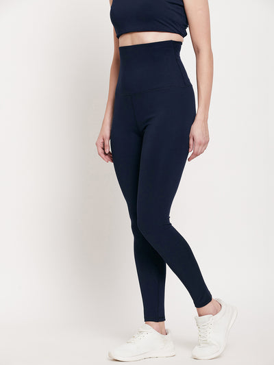 Belly Compression Navy Blue Legging -Dry Antimicrobial