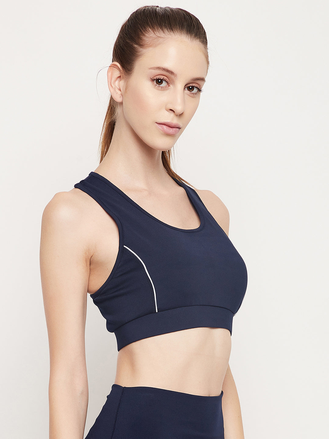 I Like Living Sports Bra in Navy / White