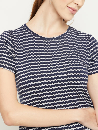 Black Stripe Wave Shirt