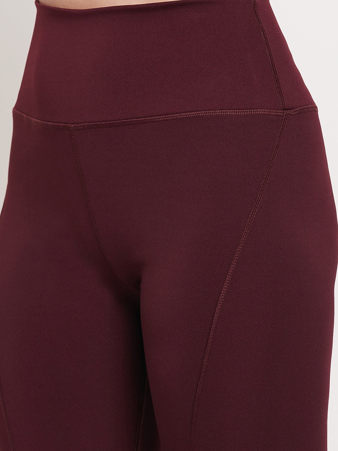 Women Wine Slim Fit Rapid-Dry Antimicrobial Legging